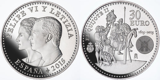 ESPAÑA 30 EUROS 2015  EL QUIJOTE II