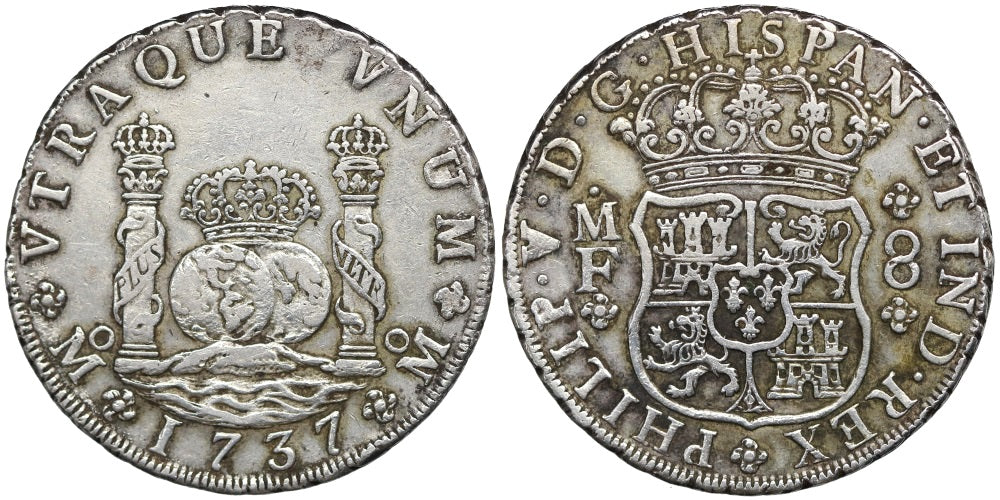 FELIPE V  8 REALES 1737 MEXICO MF