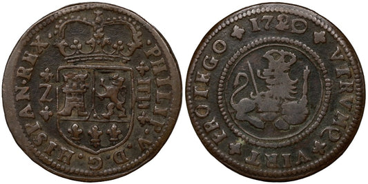 FELIPE V  4 MARAVEDIS 1720 ZARAGOZA