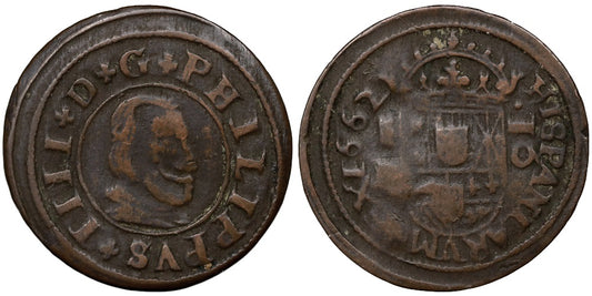 FELIPE IV  16 MARAVEDIS 1662 SEGOVIA