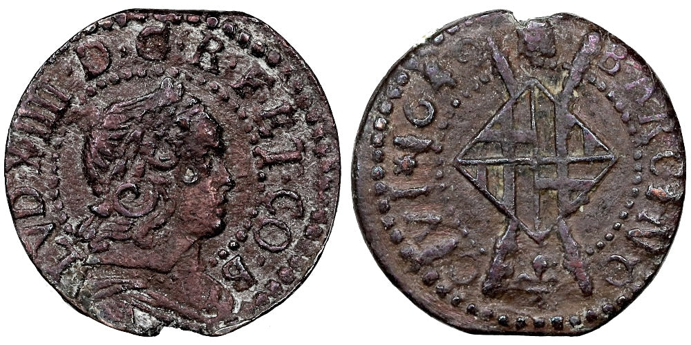 LUIS XIV  SEISENO 1649 BARCELONA
