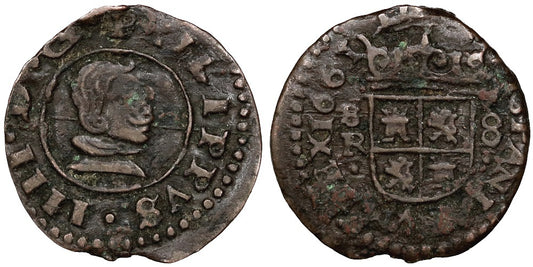 FELIPE IV  8 MARAVEDIS 1661 SEVILLA R