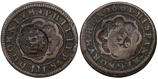 FELIPE III  4 MARAVEDIS 1701 SEGOVIA
