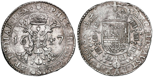 FELIPE IV  1 PATAGON 1647 AMBERES