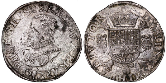 FELIPE II  ESCUDO FELIPE 1572 AMBERES