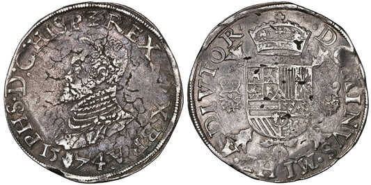 FELIPE II  ESCUDO FELIPE 1574 AMBERES