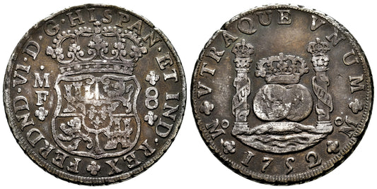 FERNANDO VI  8 REALES 1752 MEXICO MF