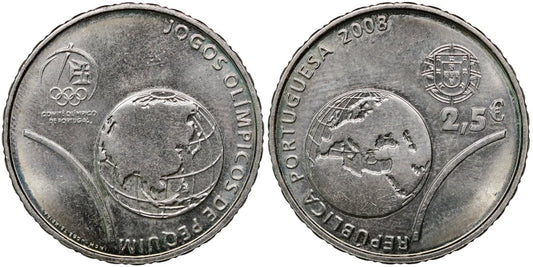 PORTUGAL 2,5 EUROS 2008