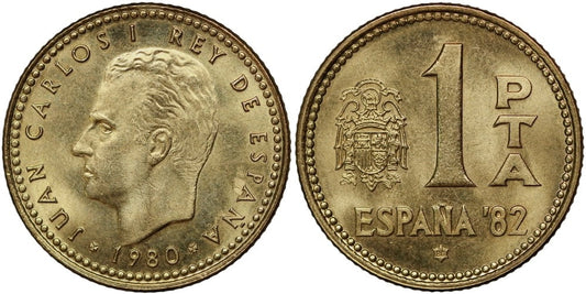 JUAN CARLOS I   1 PESETA 1980*80 FUTBOL