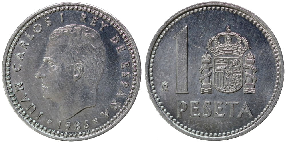 JUAN CARLOS I  1 PESETA 1986