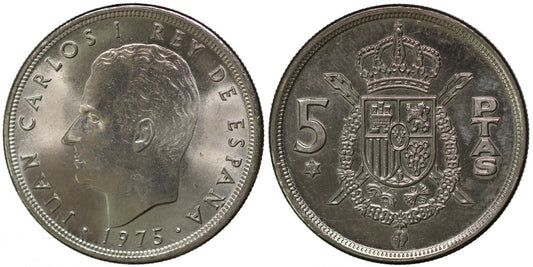 JUAN CARLOS I  5 PESETAS 1975*78