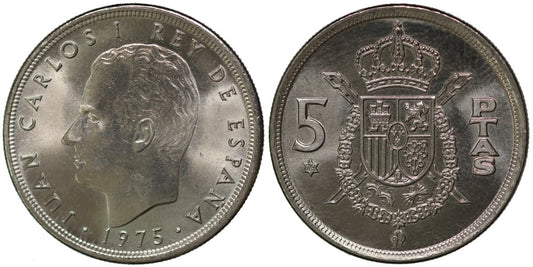 JUAN CARLOS I  5 PESETAS 1975*79