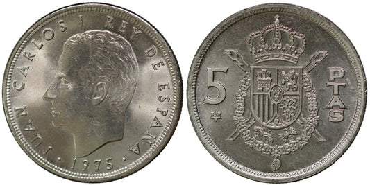 JUAN CARLOS I  5 PESETAS 1975*80