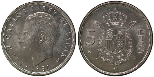 JUAN CARLOS I  5 PESETAS 1984