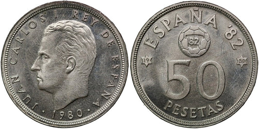 JUAN CARLOS I  50 PESETAS 1980*80 FUTBOL