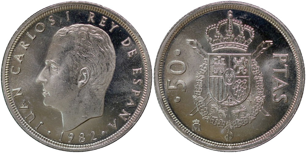 JUAN CARLOS I  50 PESETAS 1982