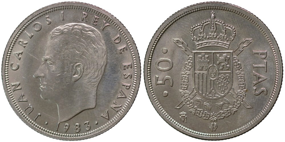 JUAN CARLOS I  50 PESETAS 1983